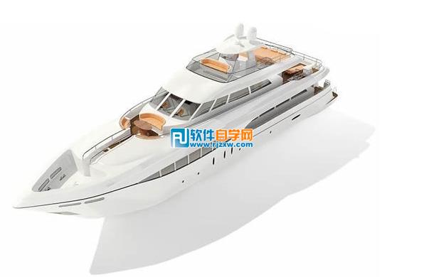 豪华游艇3DMAX模型 - 软件自学网