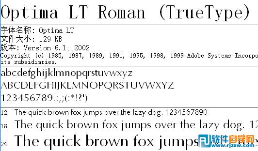 Optima-LT-Roman-LTe50019字体,免费打包下
