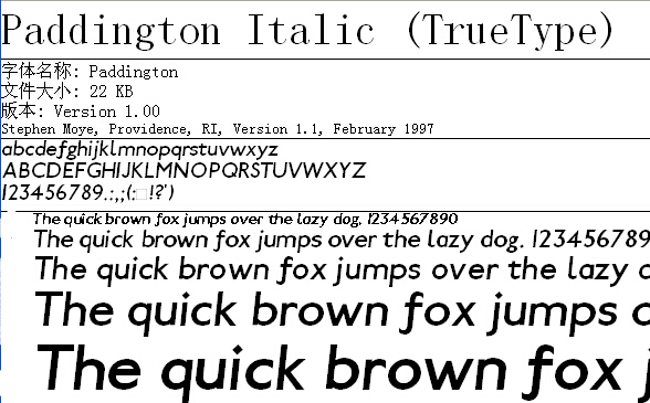 Paddington Italic