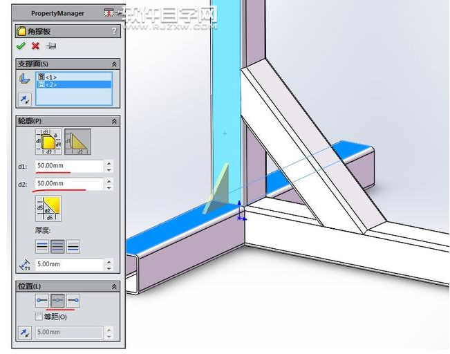 solidworks方管结构的绘制方法