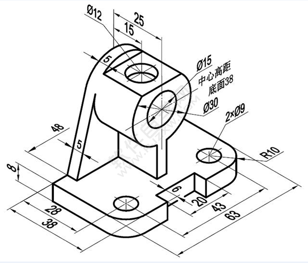 solidworks怎么绘制轴承底坐零件