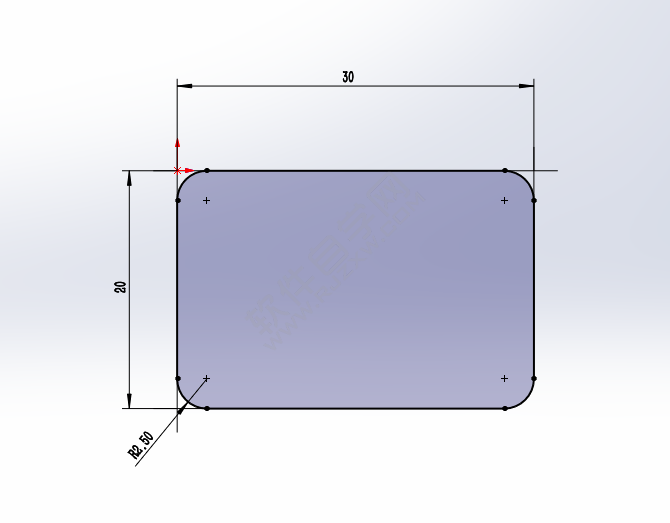 solidworks画空心方管的方法