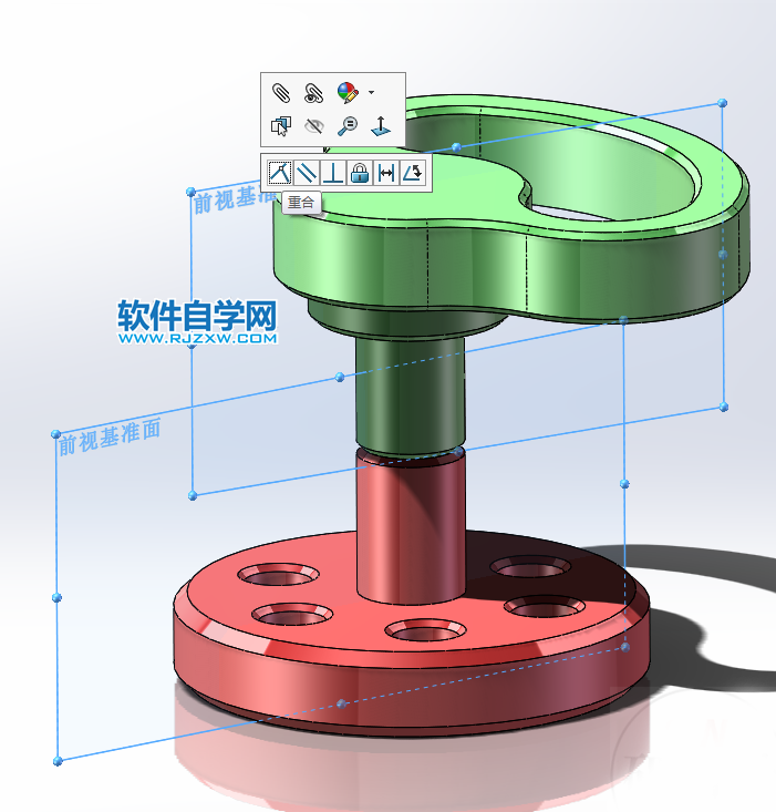 圆弧槽口凸轮机构用solidworks制作