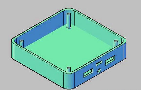 用cad软件设计的一个3d盒子