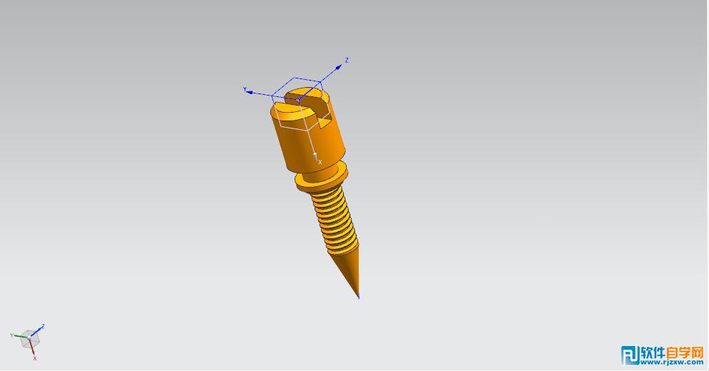 用ug绘制的三维模型螺钉