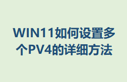 WIN11öPV4ϸ