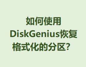 ʹDiskGeniusָʽķ