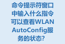 ʾʲôָԲ鿴WLAN AutoConfig״̬