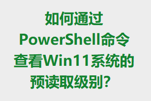 ���ͨ��PowerShell����鿴Win11ϵͳ��Ԥ��ȡ����