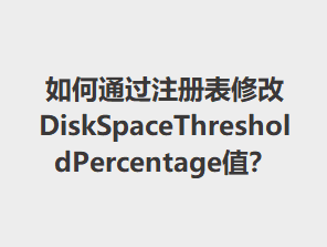 ͨע޸DiskSpaceThresholdPercentageֵ