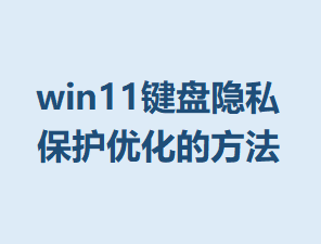 win11������˽�����Ż�����ϸ����