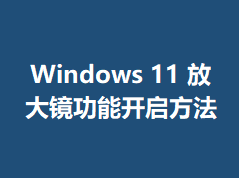 win11��ô�����Ŵ󾵹���