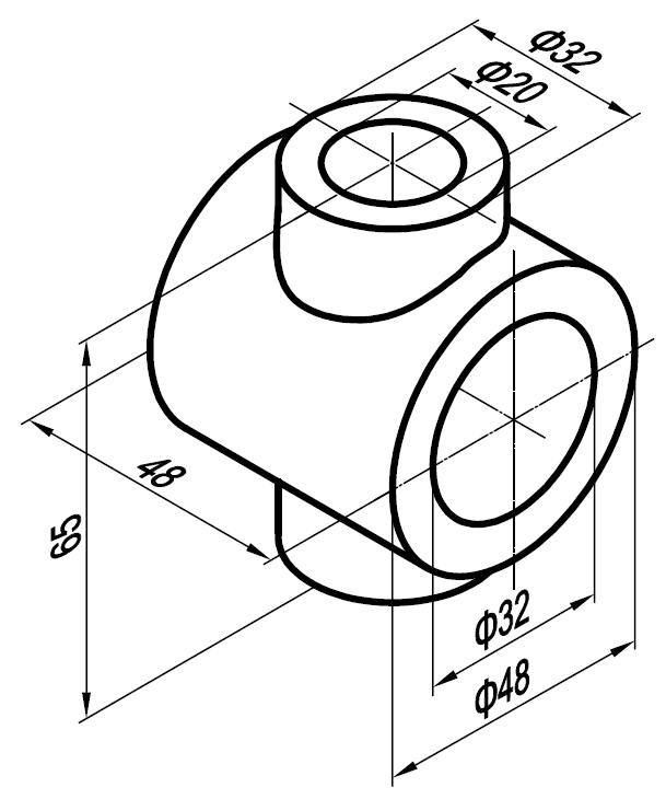 CAD二个圆环相交练习题下载
