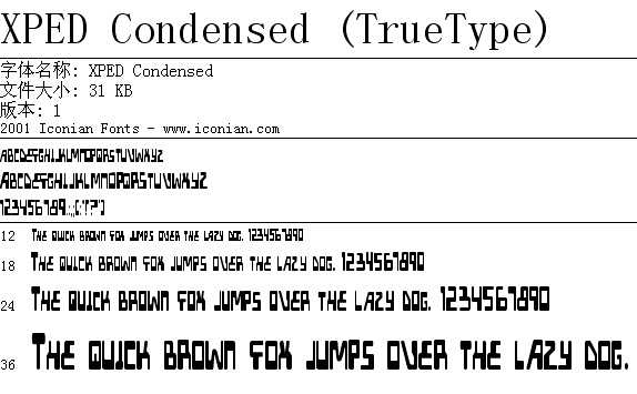 Xped condensed