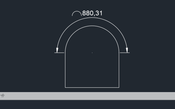 CAD怎么创建弧长标注第5步
