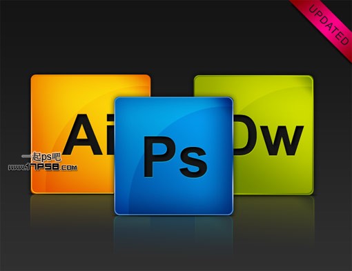 用photoshop製作adobe公司的cs4系列圖標