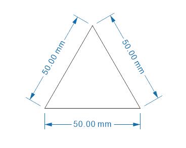 cdr画三角形怎么控制边长