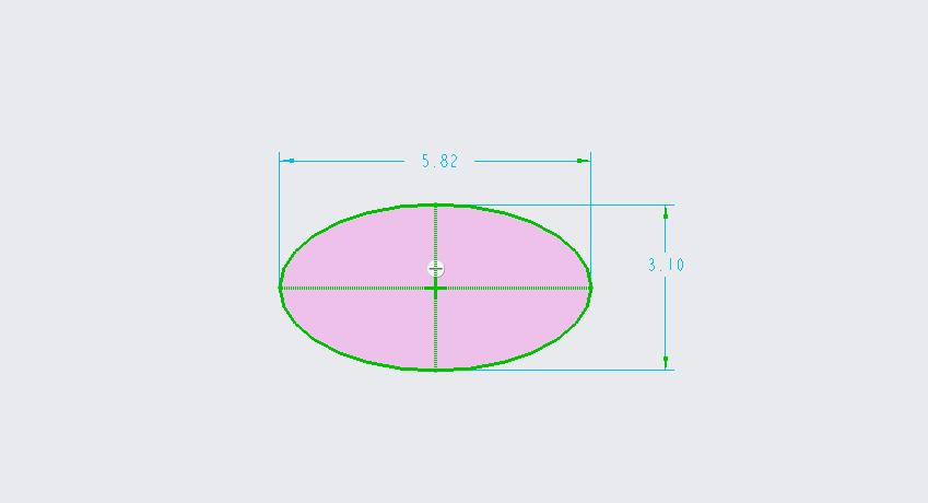 CREO如何通过定义长轴端点来创建椭圆