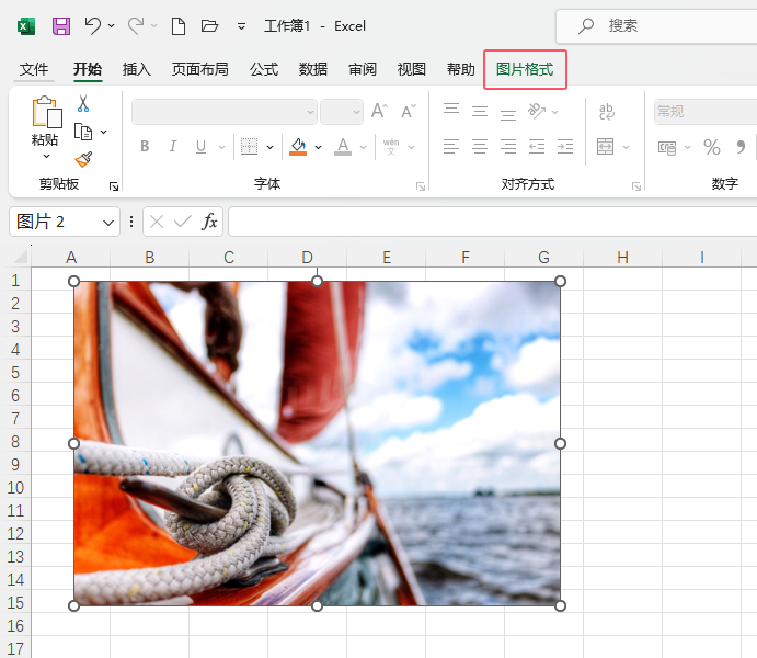 Excel2021ͼƬôӺɫ߿2